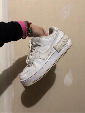 Nike White Leather Low-Top Sneakers